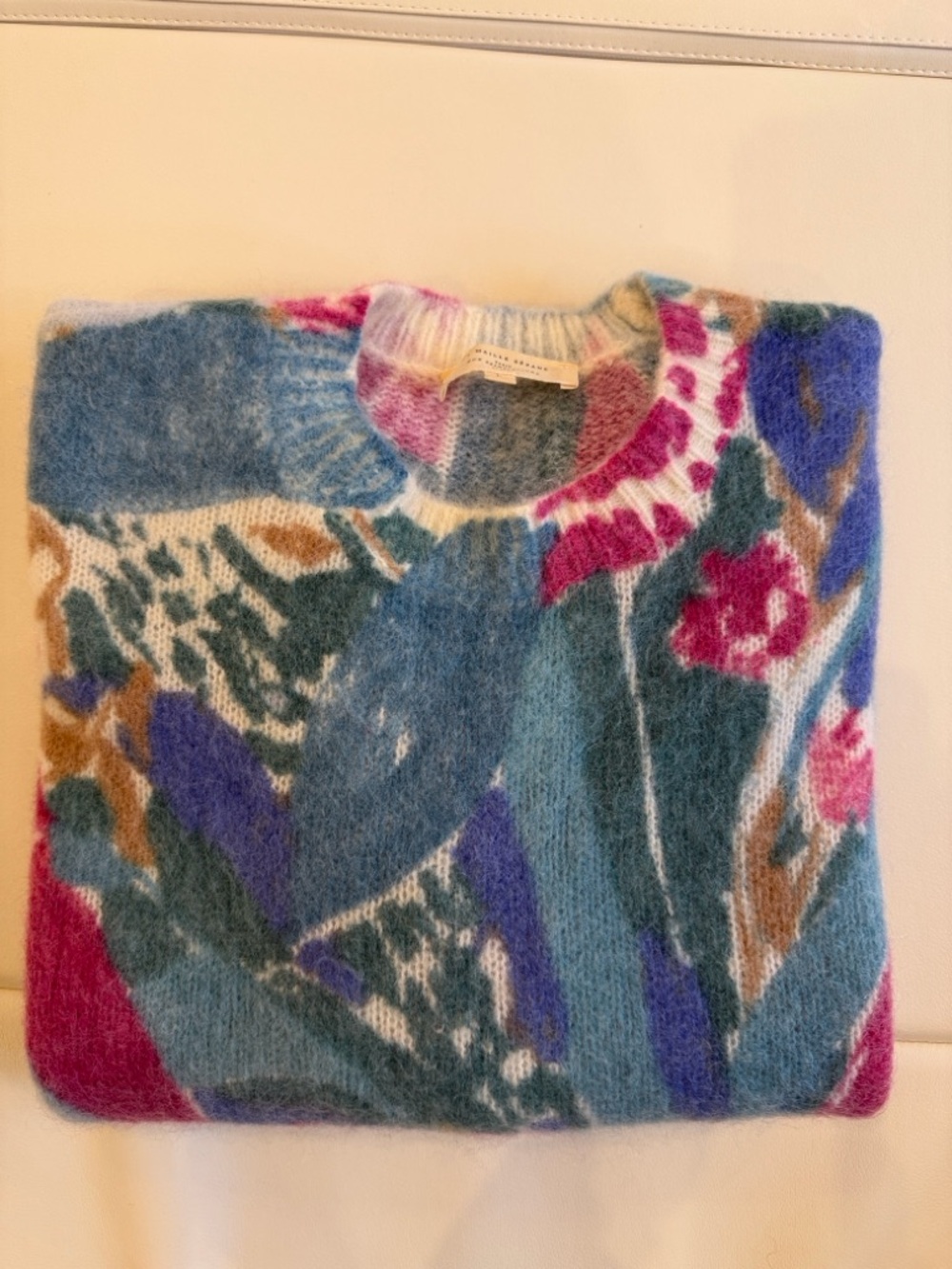 Sézane Ines Jumper Floral Multicolor Crewneck Sweater - Women - Picture 5 of 12